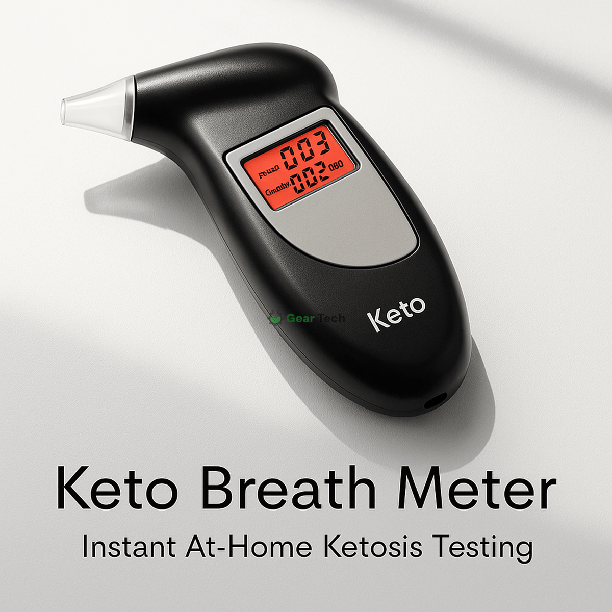 Analisador de hálito Keto — monitorização precisa da cetose, leituras de cetonas através de uma única expiração