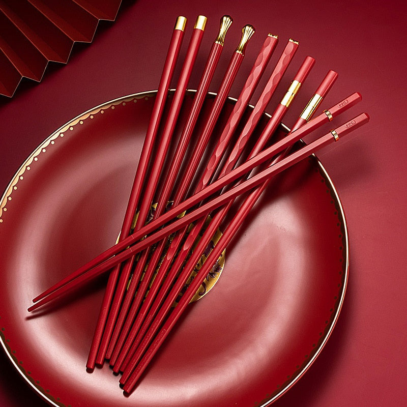 Set DineLux da 5 paia di bacchette — design raffinati e lussuosi