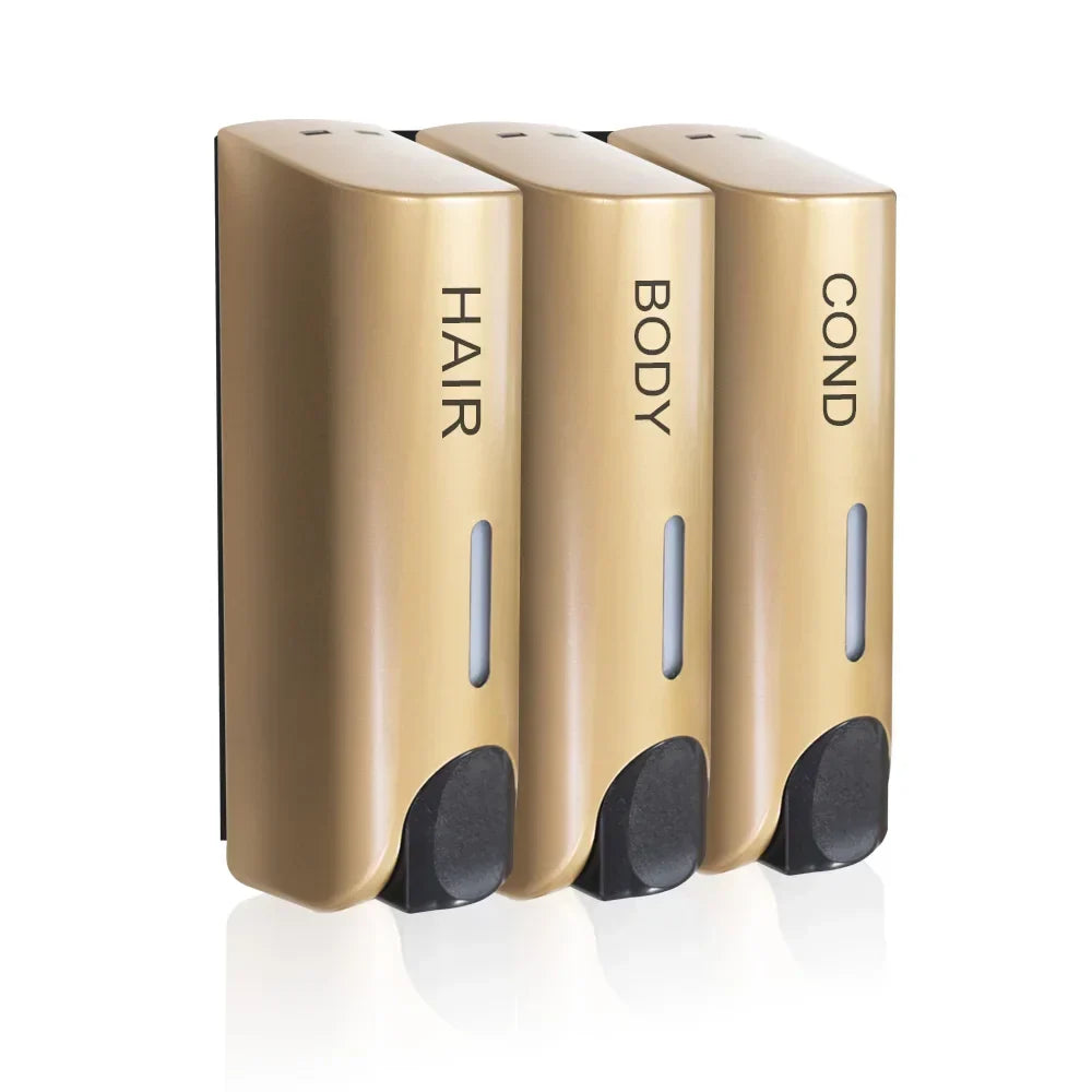 Wall-Mounted Bathroom Shampoo & Conditioner Dispenser
