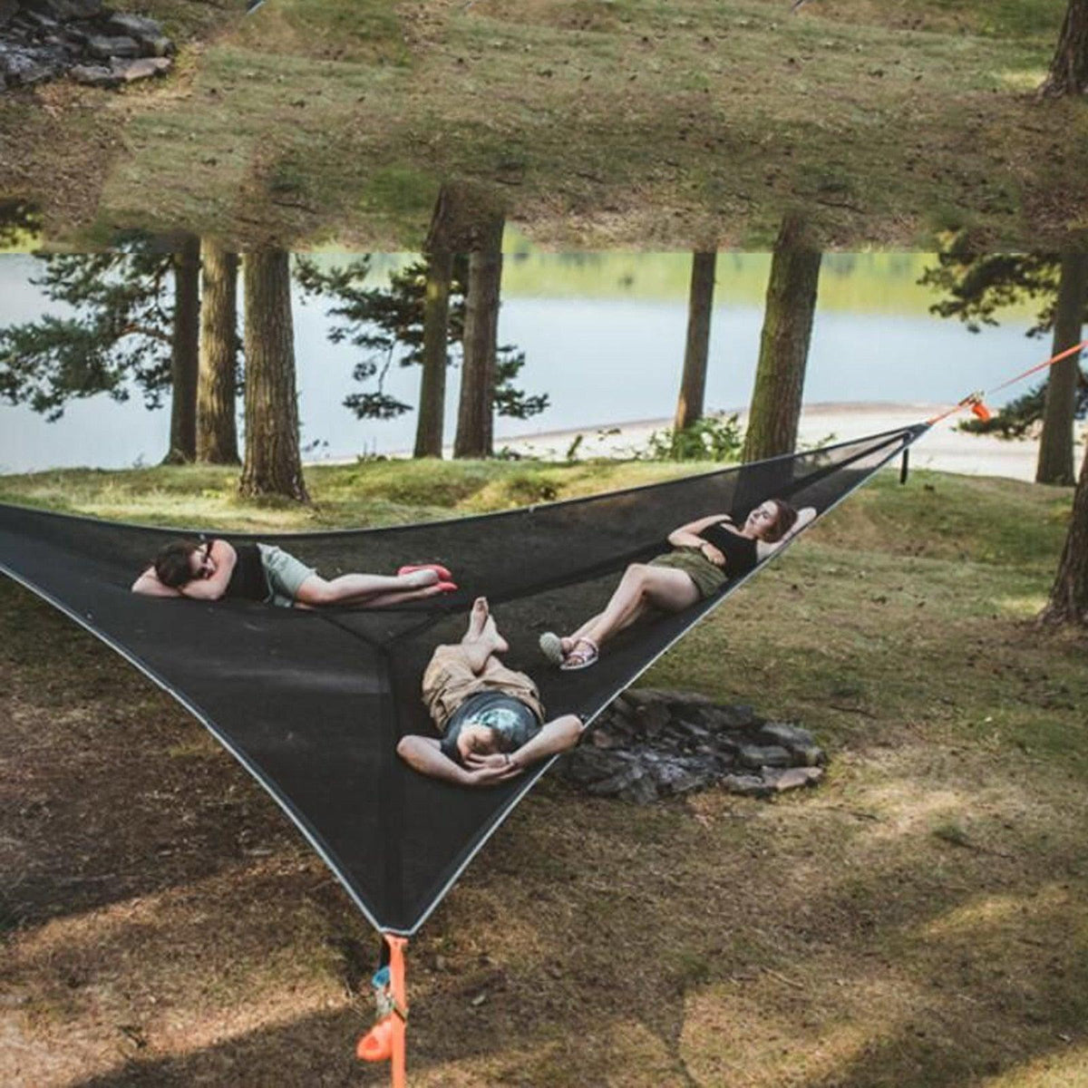RYNX Multi-Person Camping Hammock — 3-Point Anchoring System