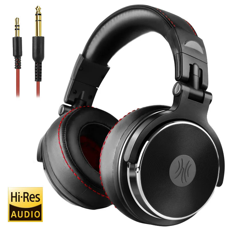 سماعات DJ سلكية للاستوديو Oneodio Pro 50 وPro 30 — إلغاء ضوضاء TWS، صوت ستيريو HiFi، مشغّلات ديناميكية، ميكروفون مدمج في السلك