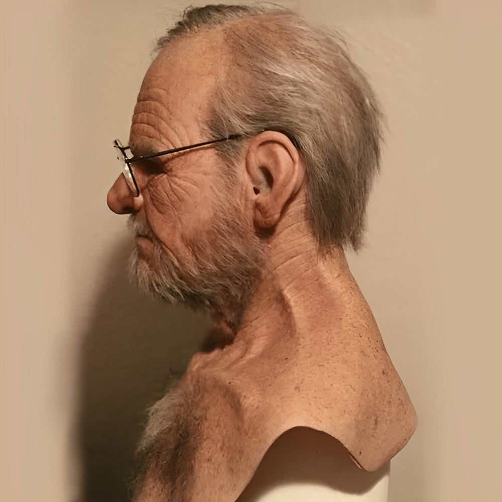 Εξαιρετικά ελαφριά, ρεαλιστική μάσκα κίνησης ηλικιωμένου άνδρα