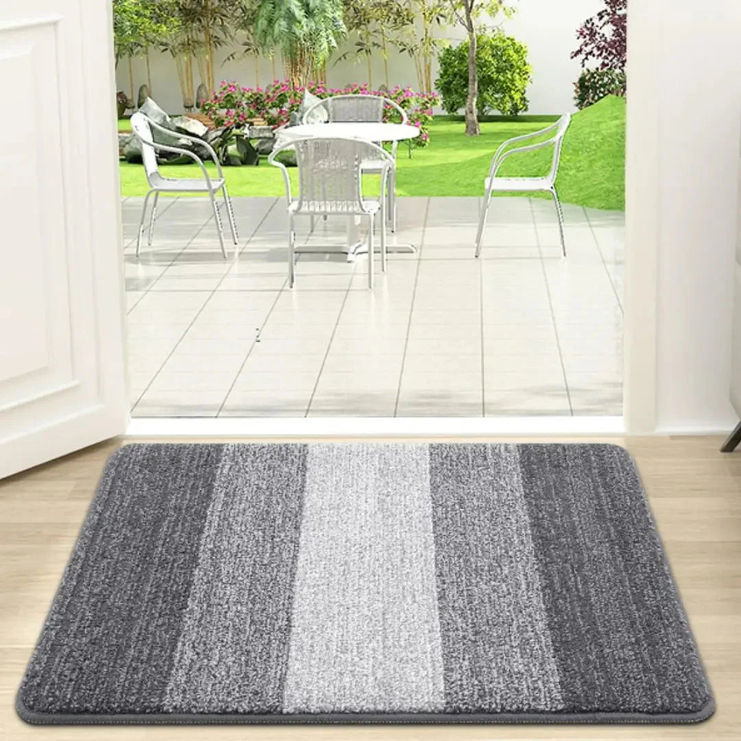Washable Door Mat — Low Profile Water-Absorbent Design