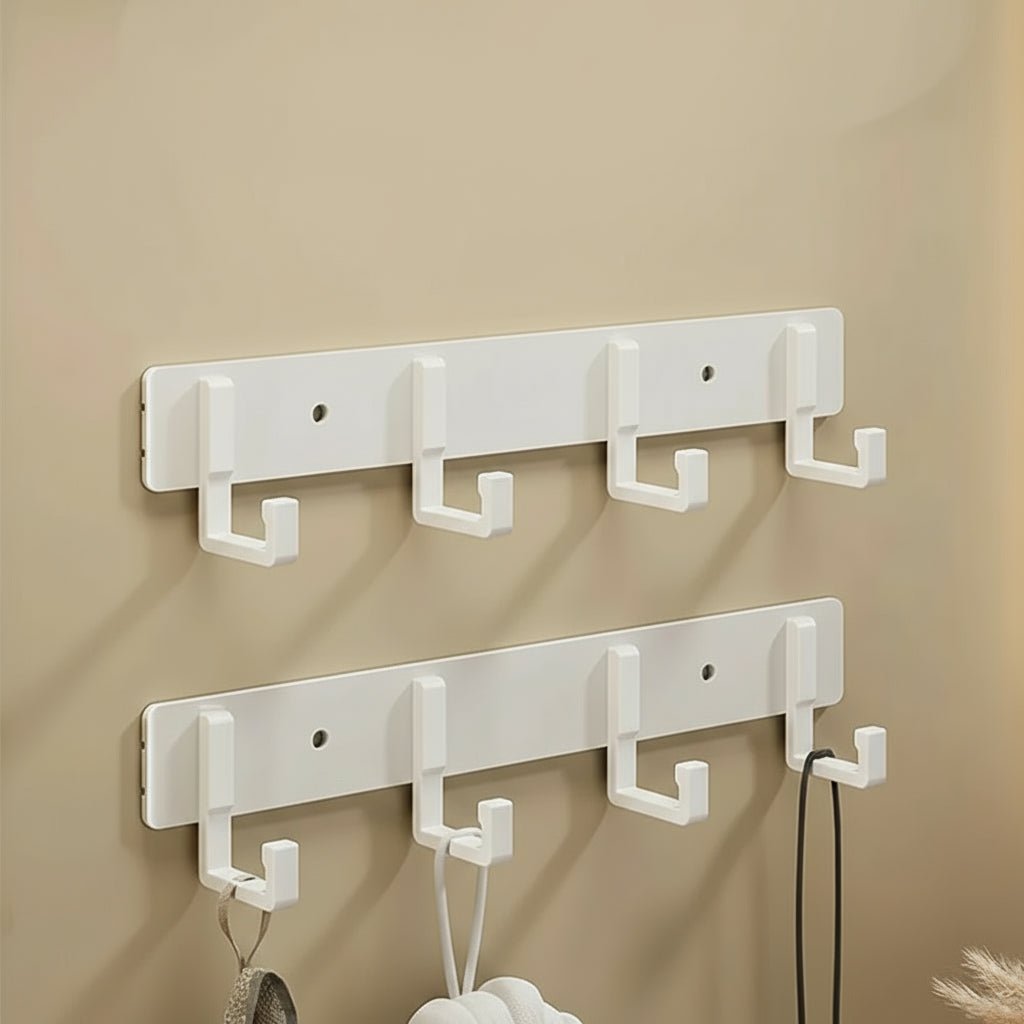 Appendiabiti da parete, ganci neri, design minimalista robusto
