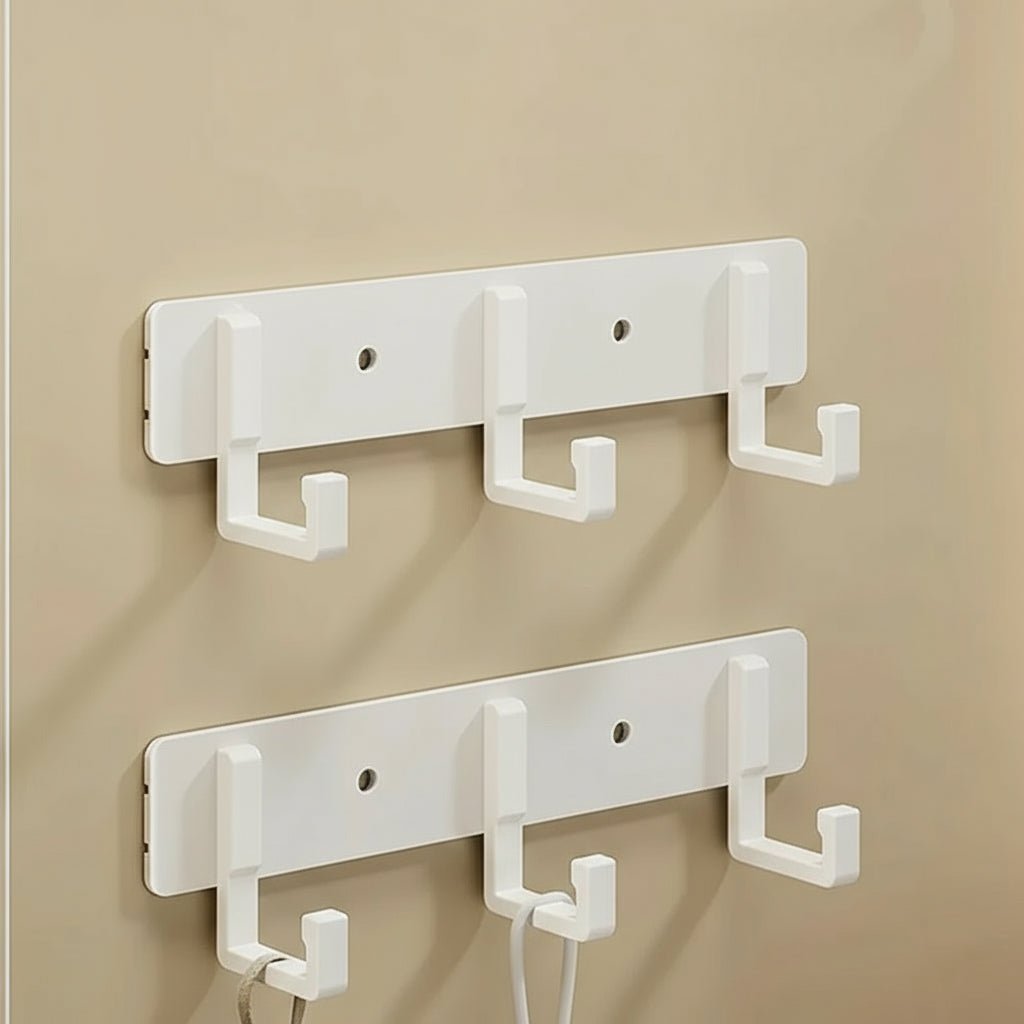 Appendiabiti da parete, ganci neri, design minimalista robusto
