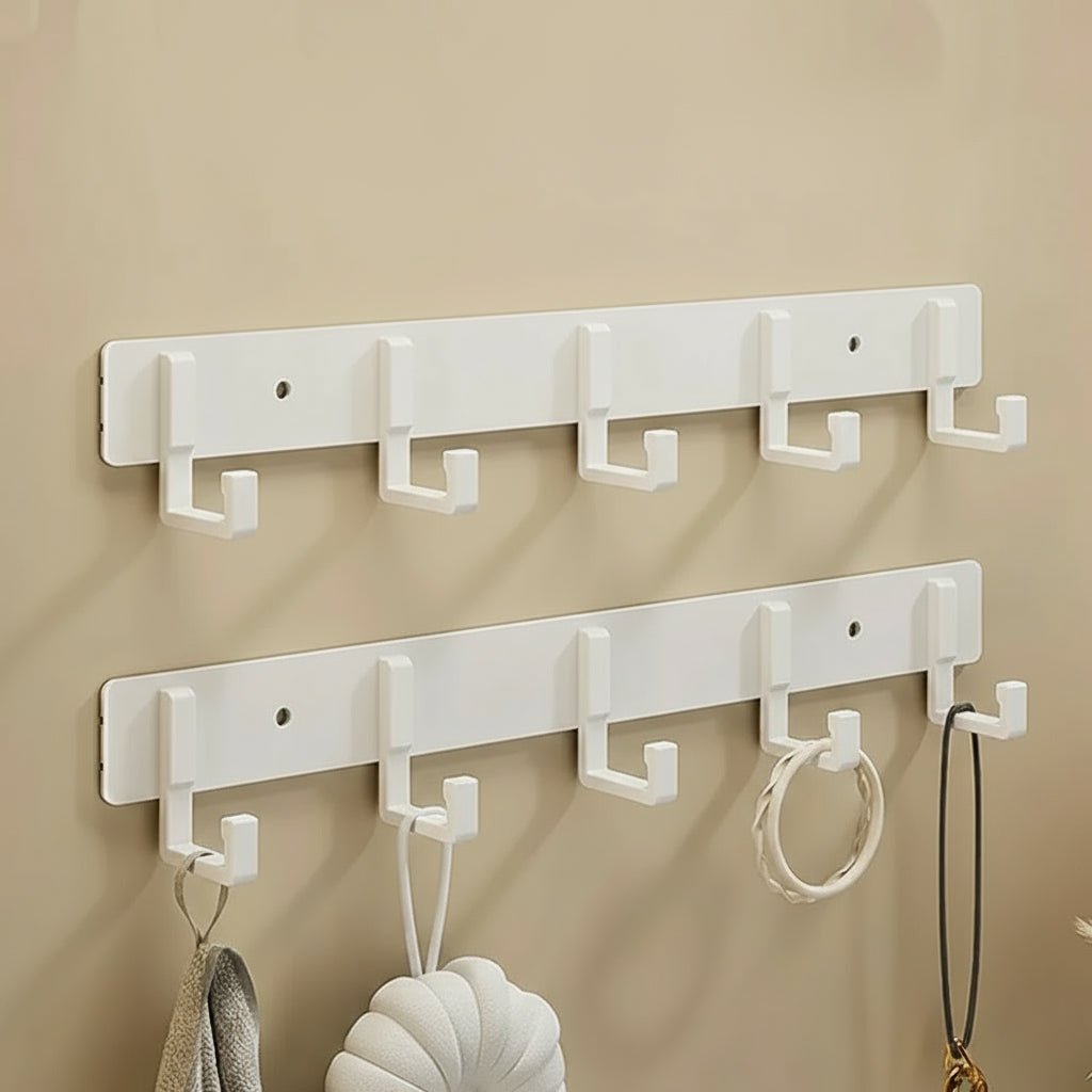 Appendiabiti da parete, ganci neri, design minimalista robusto