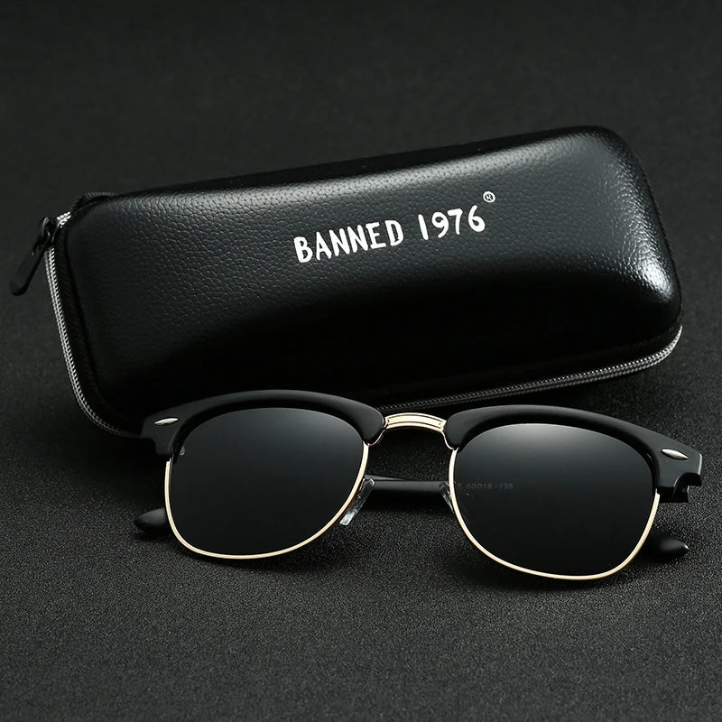 Klassische Retro-Sonnenbrille für alle – HD-polarisierte UV400-Gläser