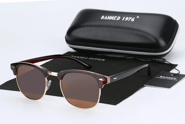 Klassische Retro-Sonnenbrille für alle – HD-polarisierte UV400-Gläser