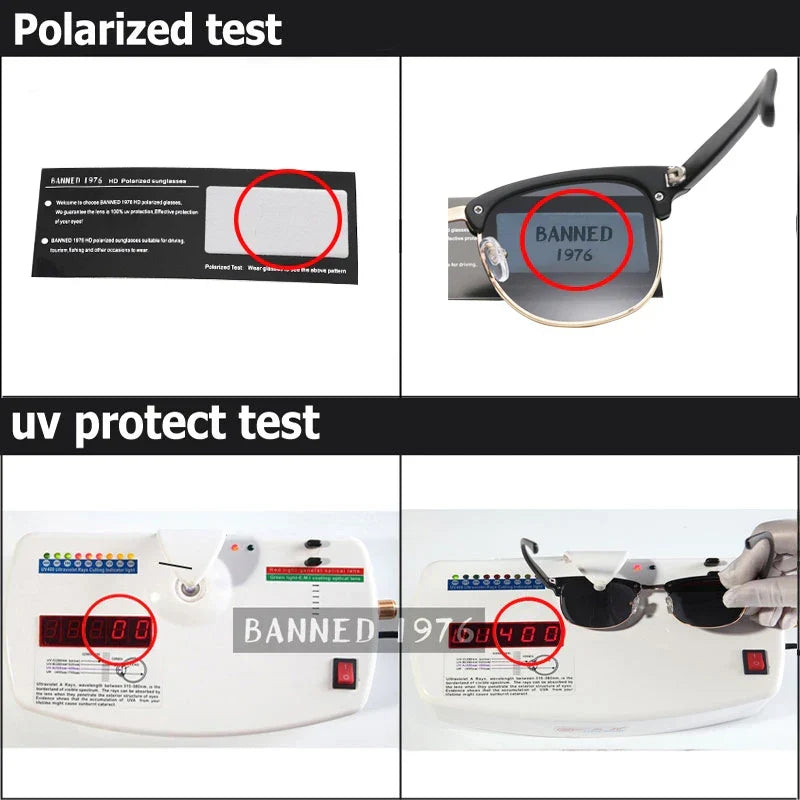 Klassische Retro-Sonnenbrille für alle – HD-polarisierte UV400-Gläser