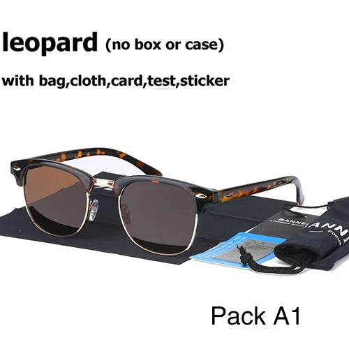 Klassische Retro-Sonnenbrille für alle – HD-polarisierte UV400-Gläser