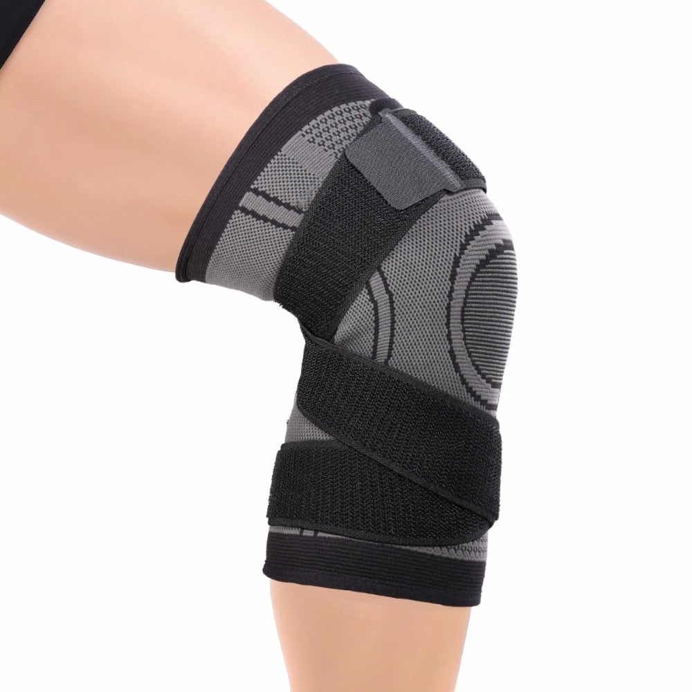 Rodillera ajustable y ventilada — Correa de compresión de malla 3D