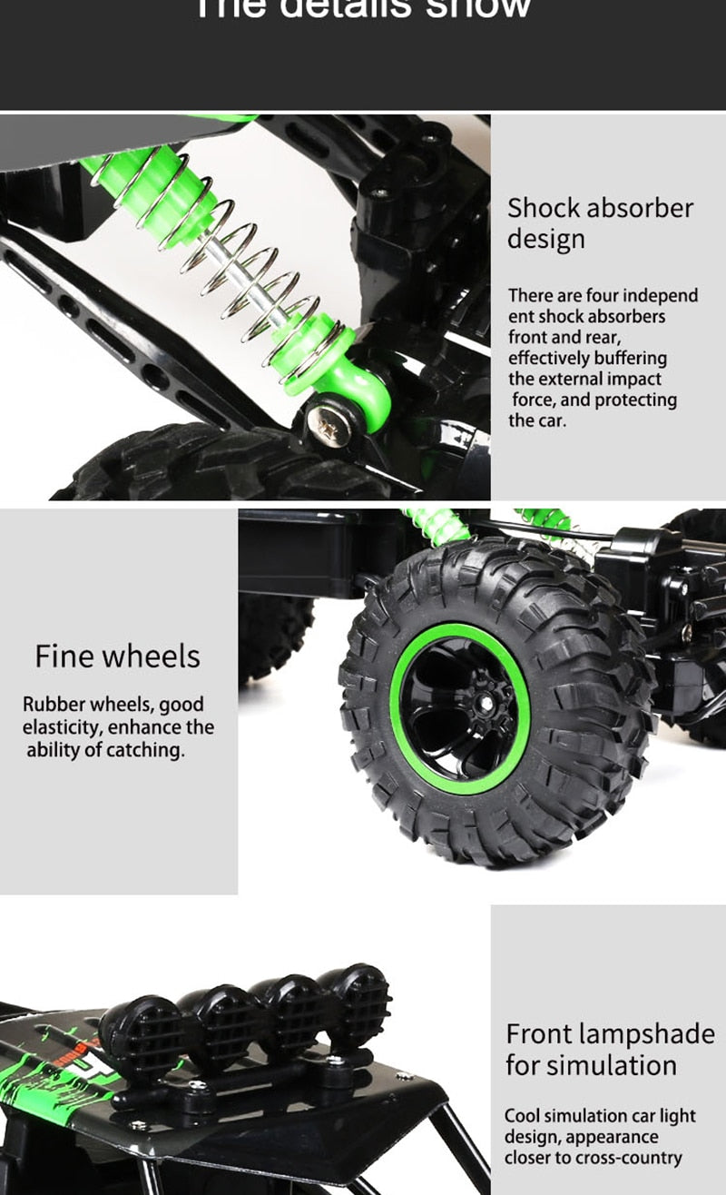 4x4 Remote Control Rock Crawler — Monster Truck RC Car