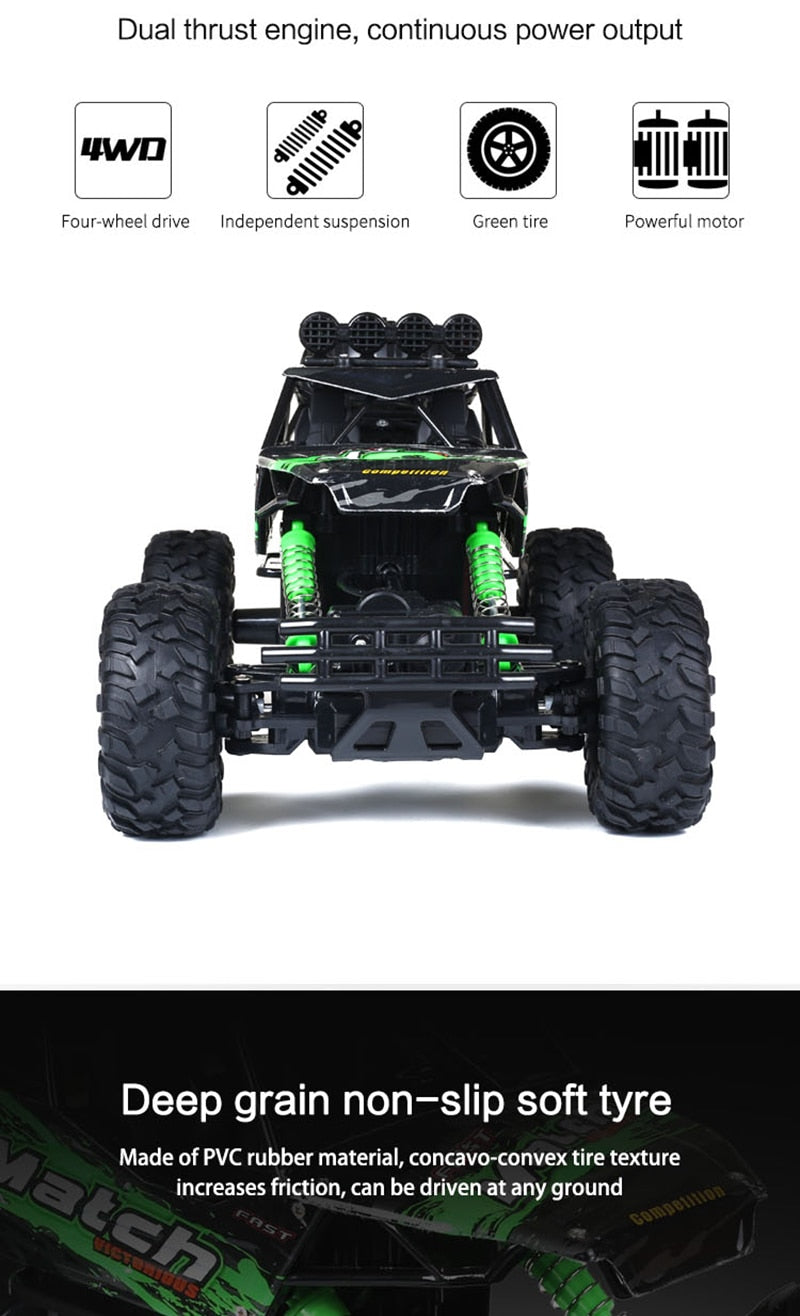 4x4 Remote Control Rock Crawler — Monster Truck RC Car