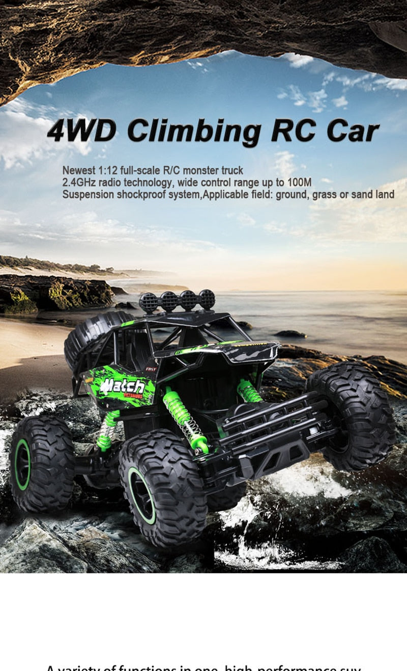 4x4 Remote Control Rock Crawler — Monster Truck RC Car