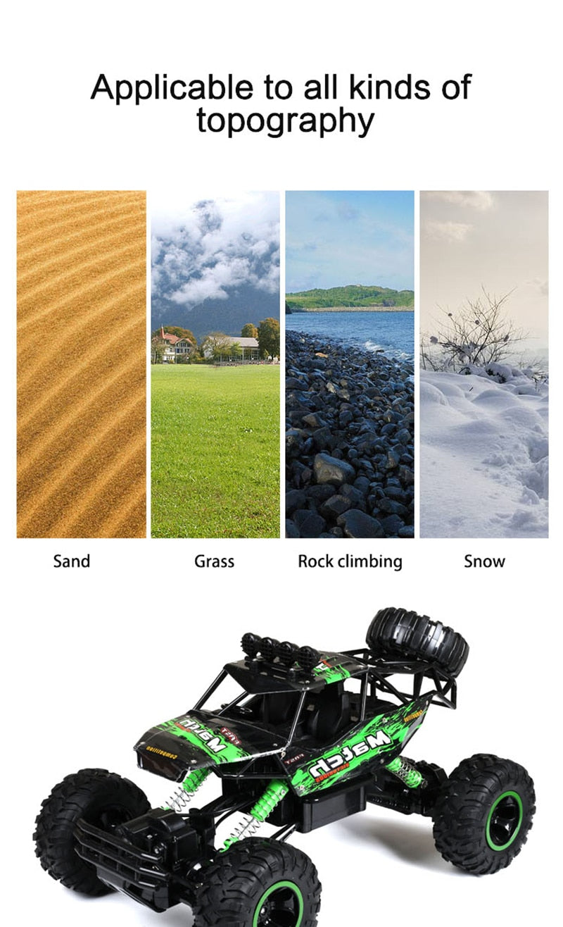 4x4 Remote Control Rock Crawler — Monster Truck RC Car