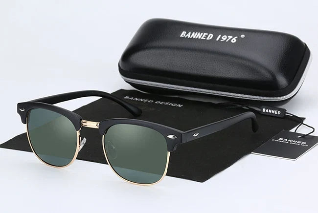 Klassische Retro-Sonnenbrille für alle – HD-polarisierte UV400-Gläser