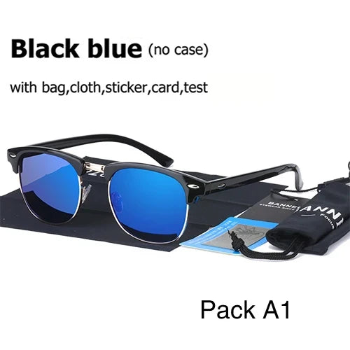 Klassische Retro-Sonnenbrille für alle – HD-polarisierte UV400-Gläser
