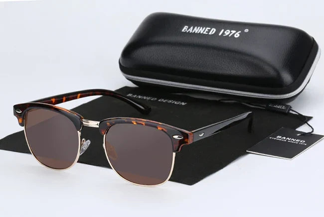 Klassische Retro-Sonnenbrille für alle – HD-polarisierte UV400-Gläser