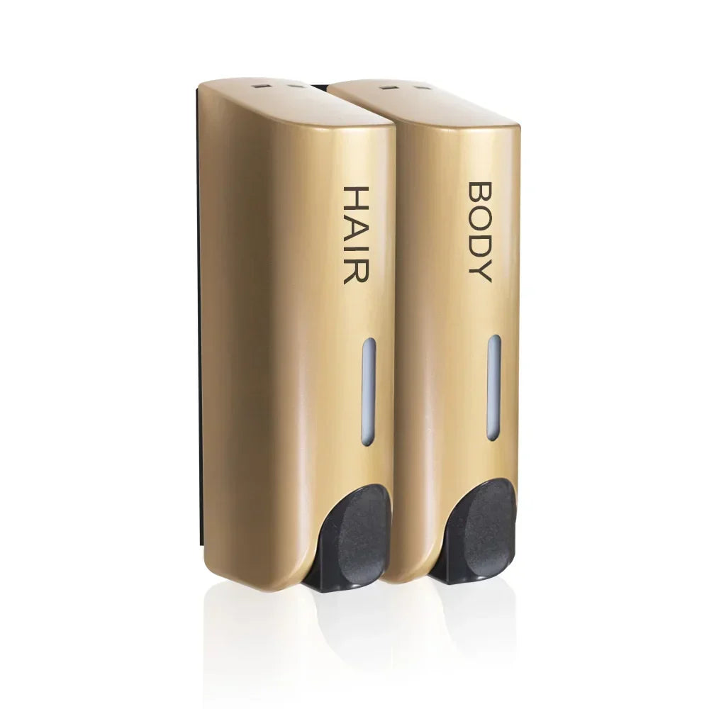 Wall-Mounted Bathroom Shampoo & Conditioner Dispenser