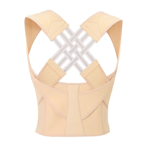 Ergonomic Adjustable Posture Corrector — Stable Vest-Style Support, Wide Shoulder Straps