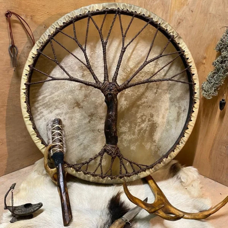 Handmade Shaman Drum — Decorative Handcrafted Accent