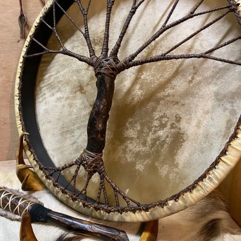 Handmade Shaman Drum — Decorative Handcrafted Accent