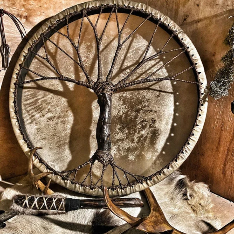 Handmade Shaman Drum — Decorative Handcrafted Accent