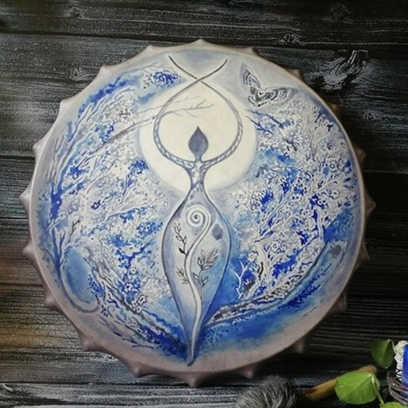 Handmade Shaman Drum — Decorative Handcrafted Accent