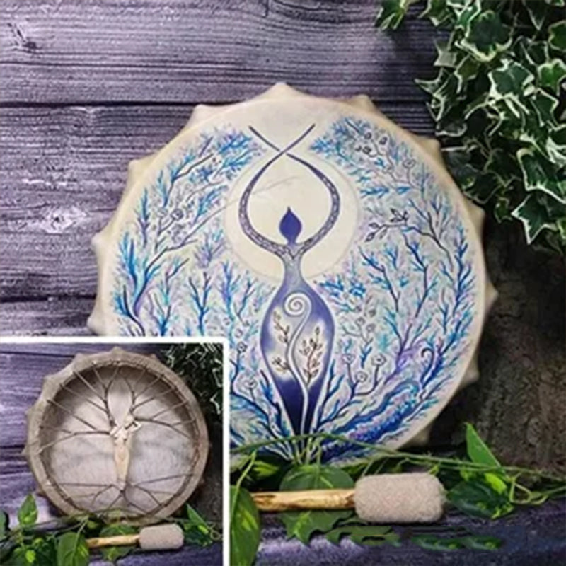 Handmade Shaman Drum — Decorative Handcrafted Accent