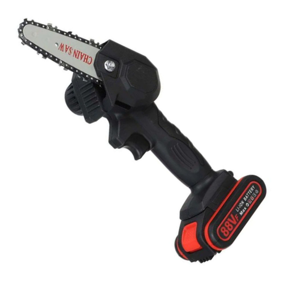 Motosega elettrica a batteria — 2 batterie ricaricabili incluse