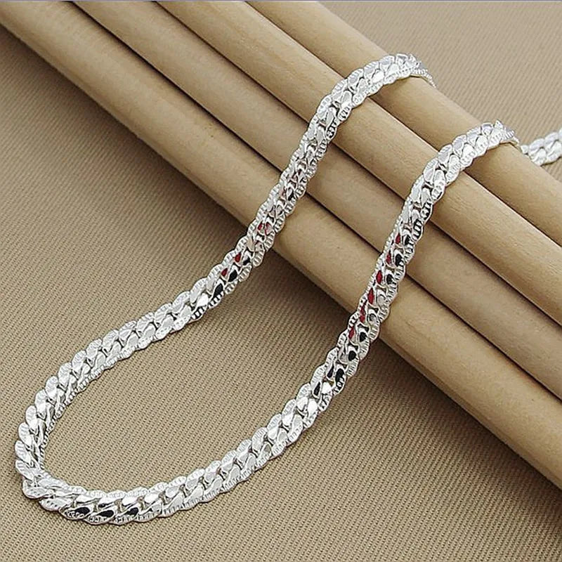 Silver Lucky Necklace – 925 Sterling Silver Modern Design