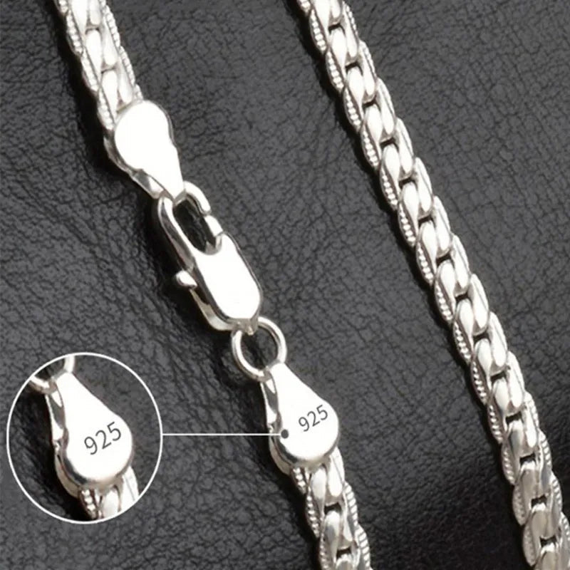 Silver Lucky Necklace – 925 Sterling Silver Modern Design
