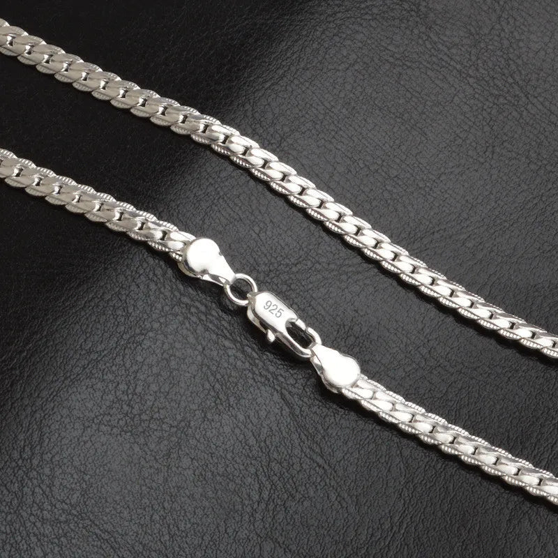Silver Lucky Necklace – 925 Sterling Silver Modern Design