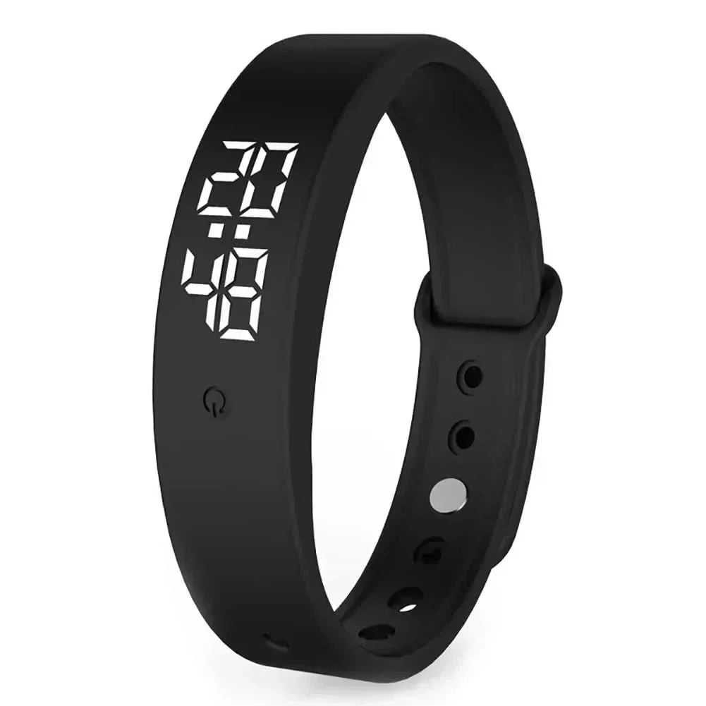 Waterproof Digital Smartwatch — Haptic Vibration Alerts, Comprehensive Health Monitoring