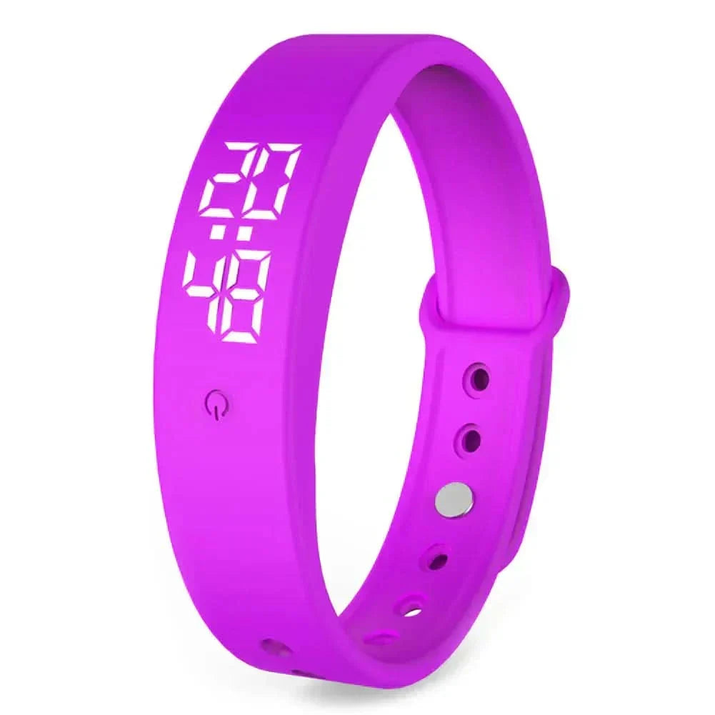 Waterproof Digital Smartwatch — Haptic Vibration Alerts, Comprehensive Health Monitoring