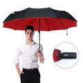 Windproof Storm Umbrella — Auto Open Button, Single Hand Operation
