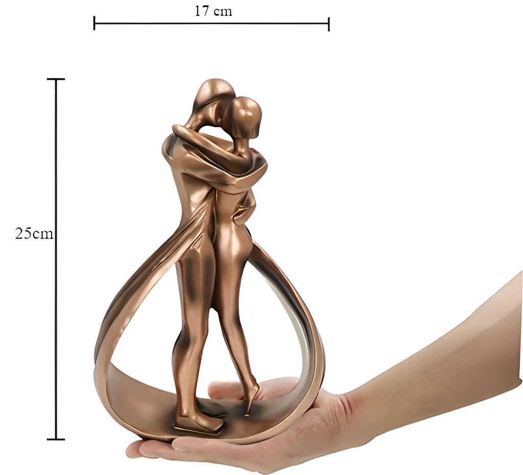 Escultura de pareja romántica — Figura artística