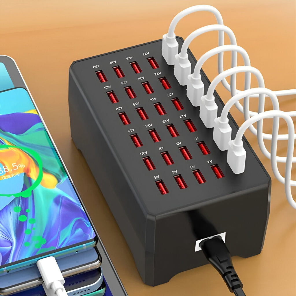 PowerPort Pro 30 universelles Multi-USB-Ladegerät – Ladestation mit 30 Anschlüssen