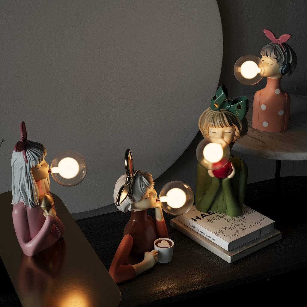 Handgefertigte Retro-Tischlampe - E27-LED-Fassung, elegantes Vintage-Design