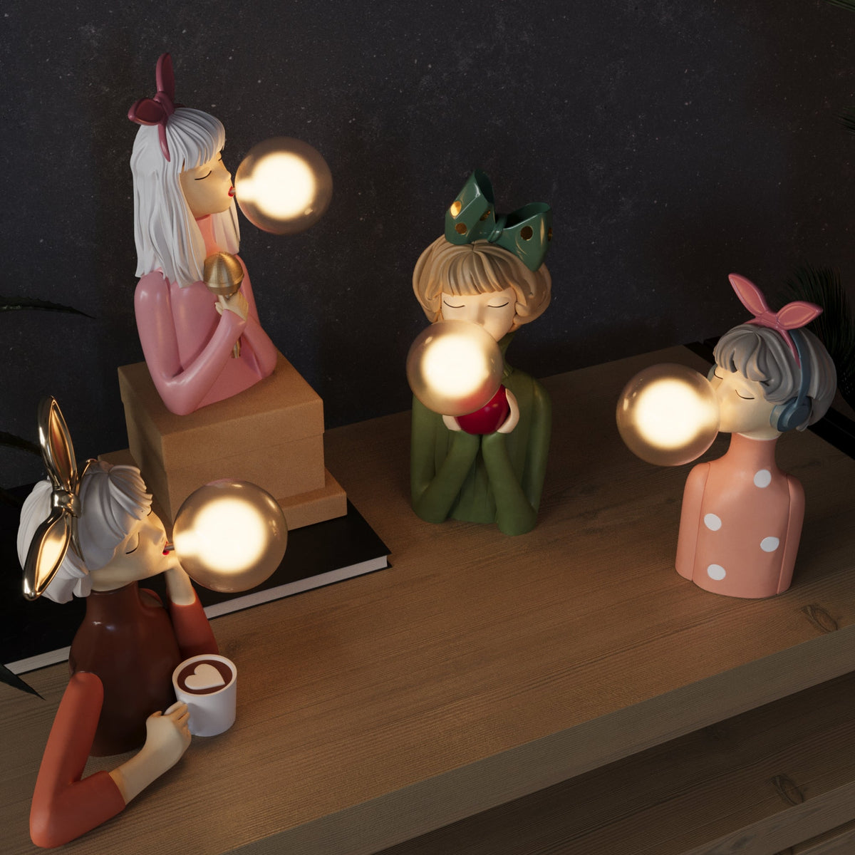 Handgefertigte Retro-Tischlampe - E27-LED-Fassung, elegantes Vintage-Design