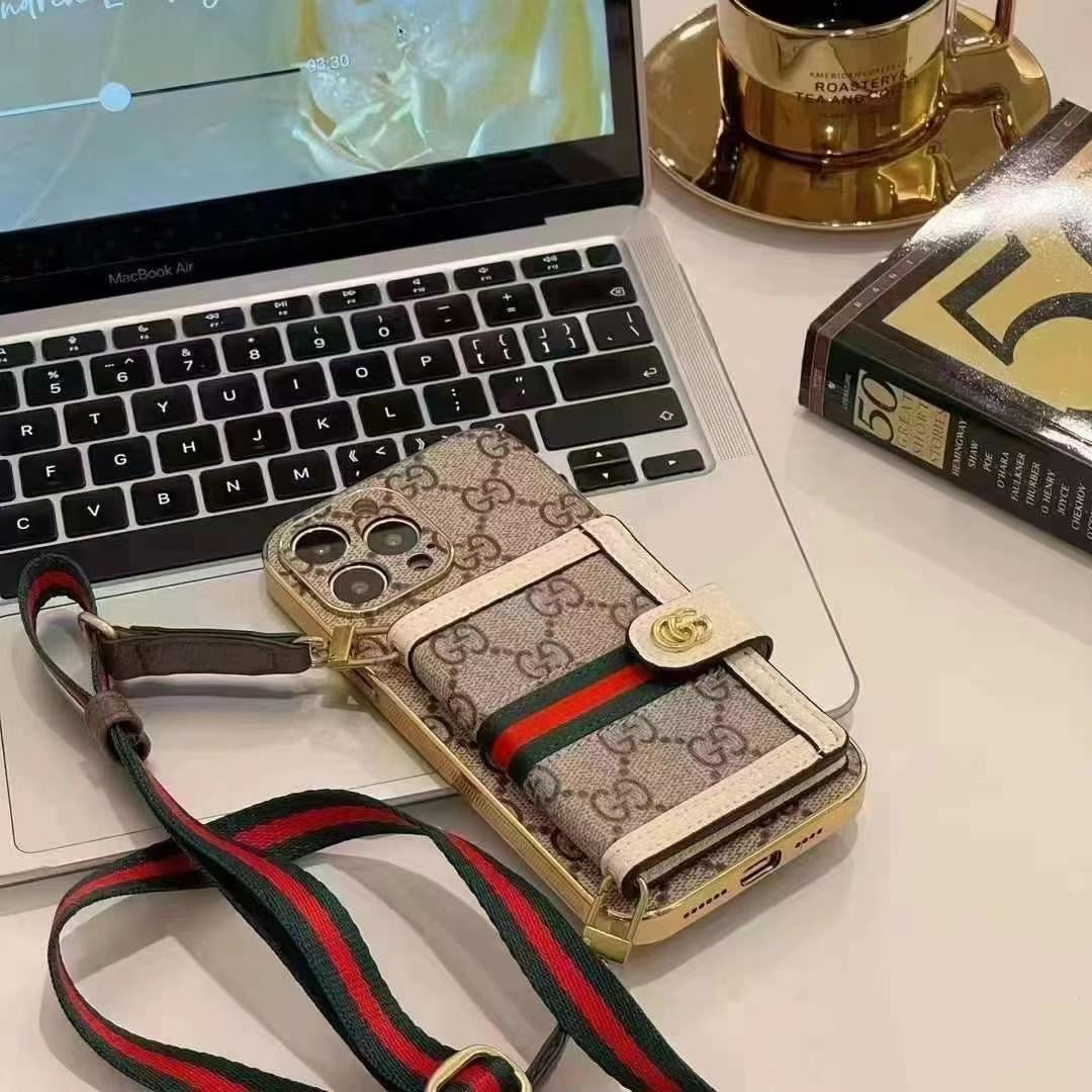 Capa Luxuosa para iPhone com Alça de Ombro — Estrutura Fina de Proteção, Proteção de Bordas Elevadas, Acabamento de Impressão Premium