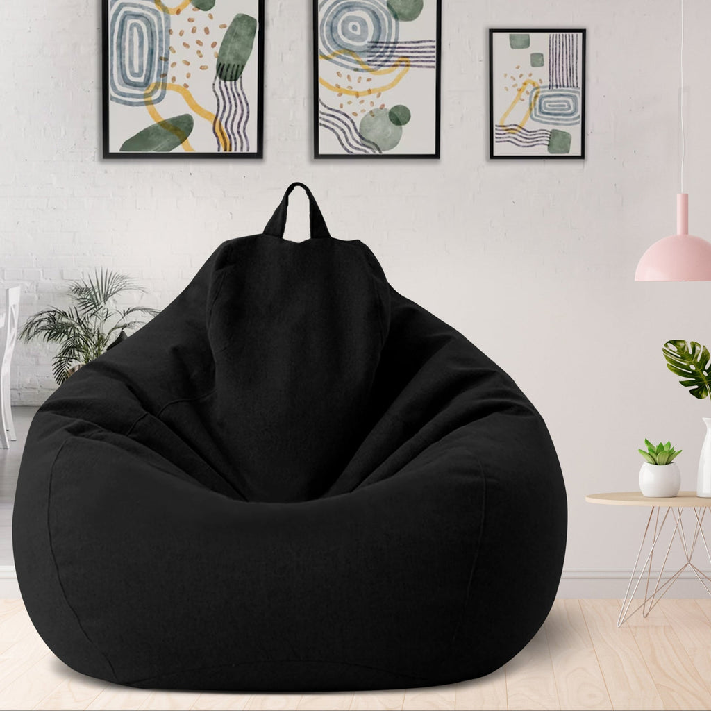 Housse de pouf poire élégante et ergonomique — 80x90 cm, 100x120 cm