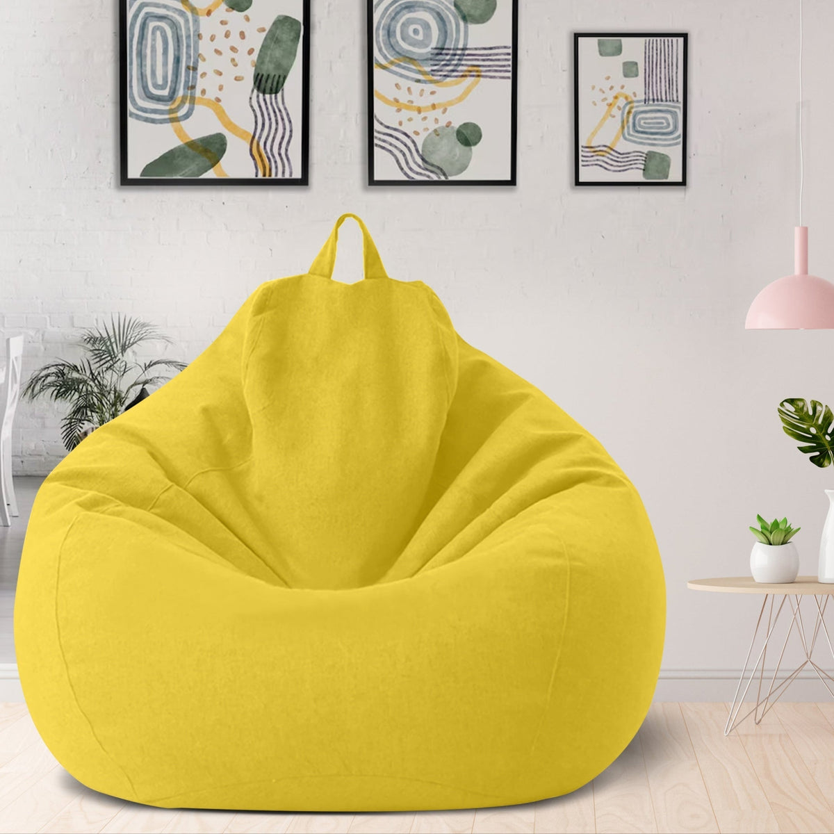 Housse de pouf poire élégante et ergonomique — 80x90 cm, 100x120 cm