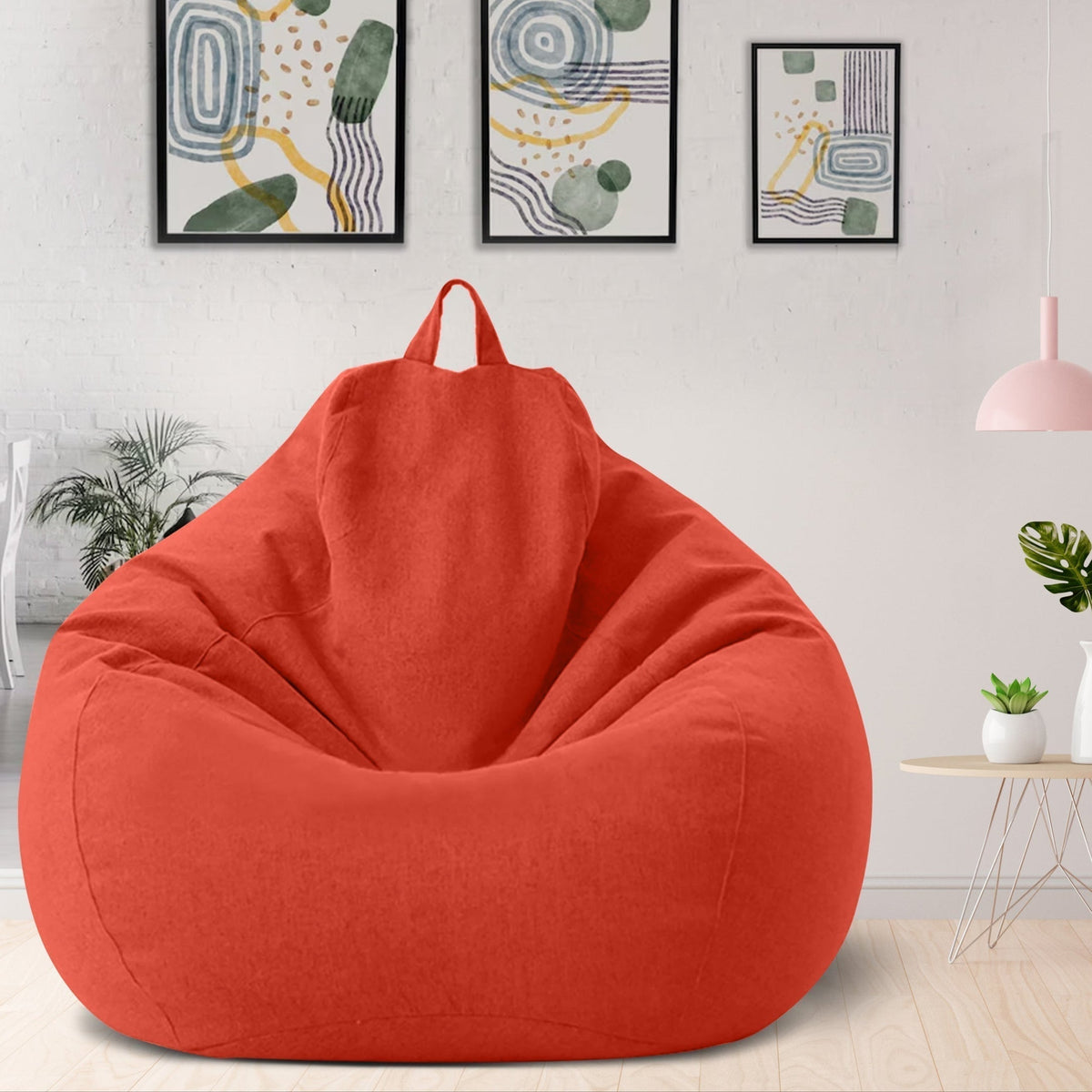 Housse de pouf poire élégante et ergonomique — 80x90 cm, 100x120 cm