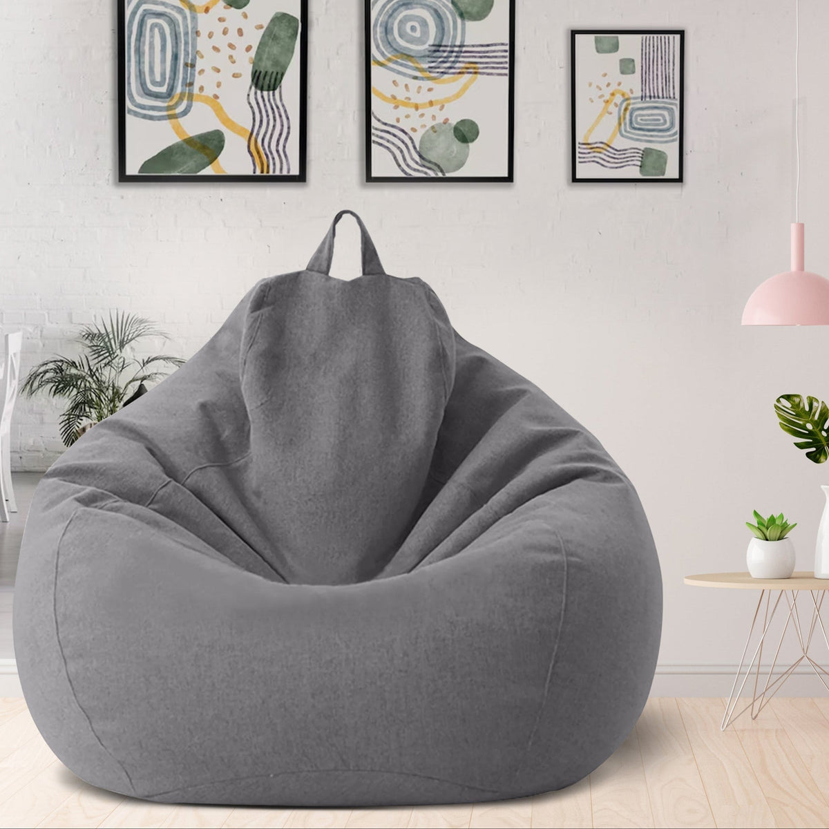 Housse de pouf poire élégante et ergonomique — 80x90 cm, 100x120 cm