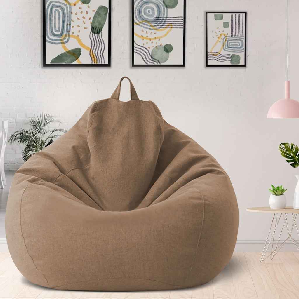 Housse de pouf poire élégante et ergonomique — 80x90 cm, 100x120 cm