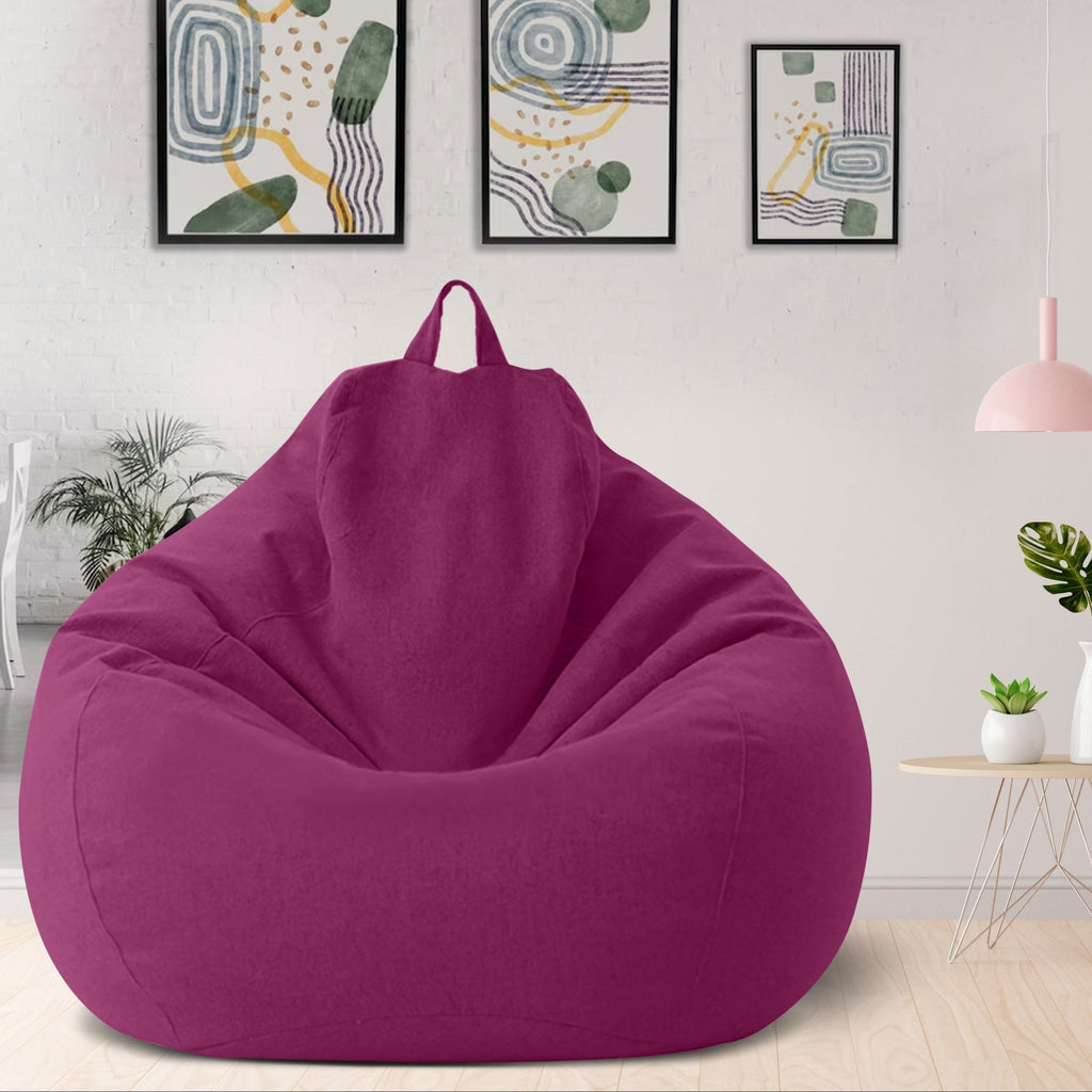 Housse de pouf poire élégante et ergonomique — 80x90 cm, 100x120 cm