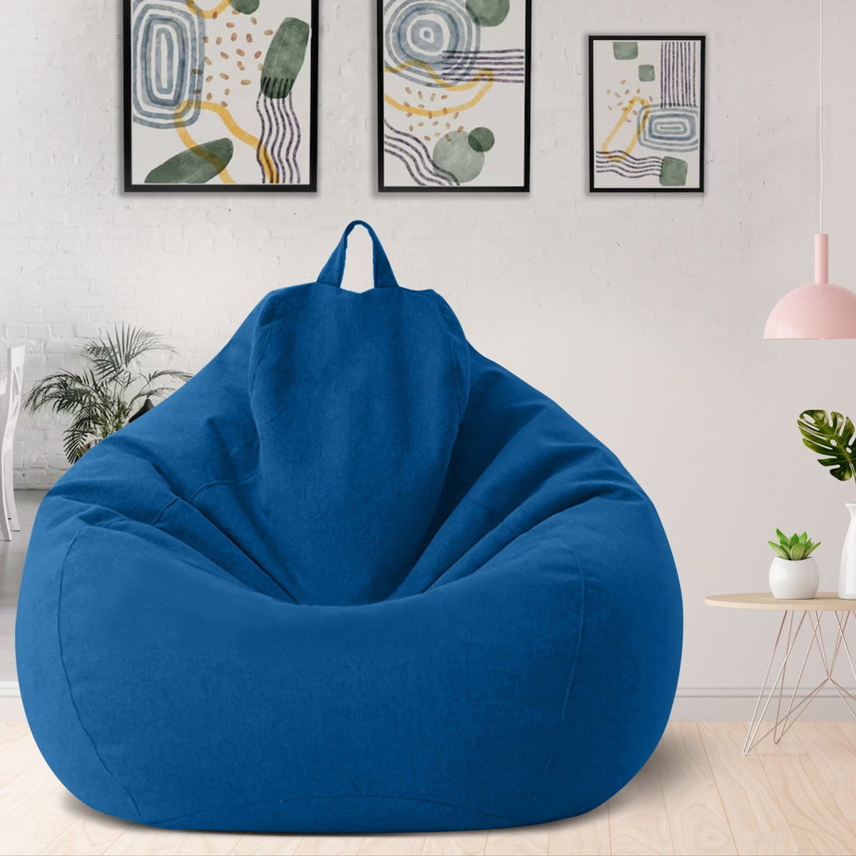 Housse de pouf poire élégante et ergonomique — 80x90 cm, 100x120 cm