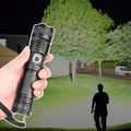 90000 lumenes LED-es zseblámpa – újratölthető 18650-es és 26650-es akkumulátorral kompatibilis, beépített akkumulátorállapot-kijelzővel