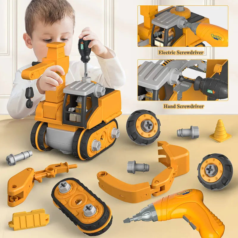 Constructo拼搭玩乐车辆套装 — 120+件工程模型套件